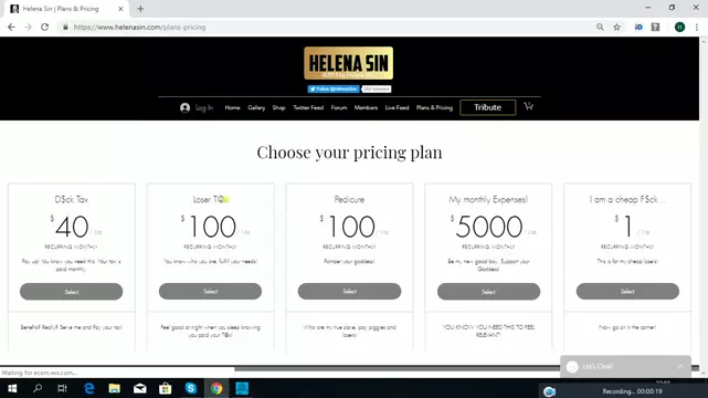 Poster: Helena Sin - Loser Tax