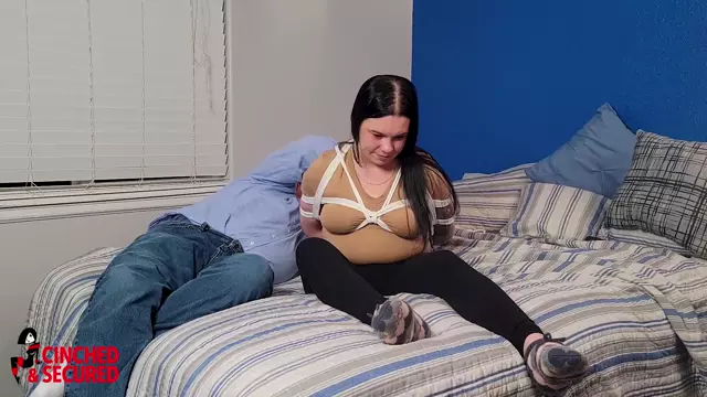 Poster: Veda First Time Tied And Tickled - CinchedAndSecured