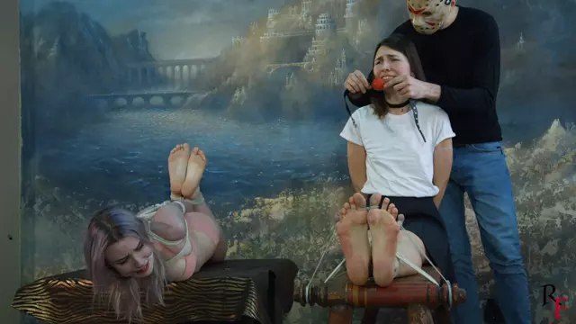 Poster: RF MOVIES - Maya's Feet Punishment And Tightly Hogtied Astrid Like A Piece Of