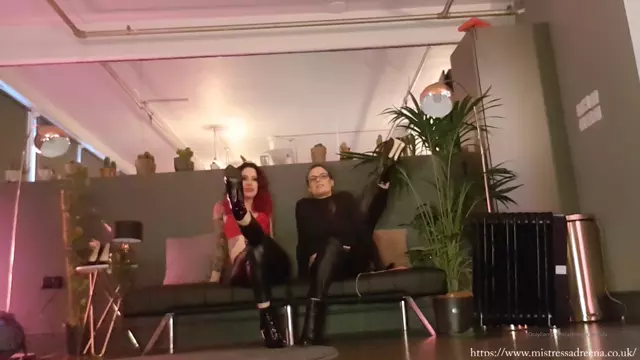 Poster: ADREENA ANGELA - LEATHER DOMINATION WITH MISTRESS KRUS - POV TEASING IN LEATHE