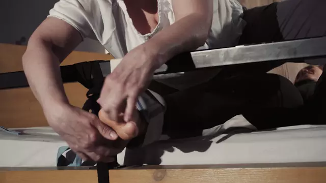 Poster: TickleTherapy – Rhythmic gymnast Zhenia tickled by Nika